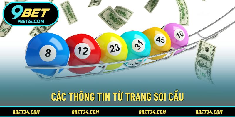 Các thông tin từ trang soi cầu